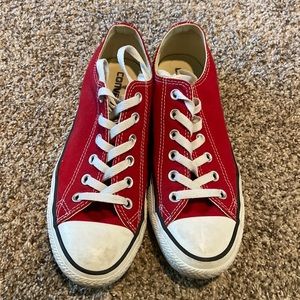 Red low top Converse